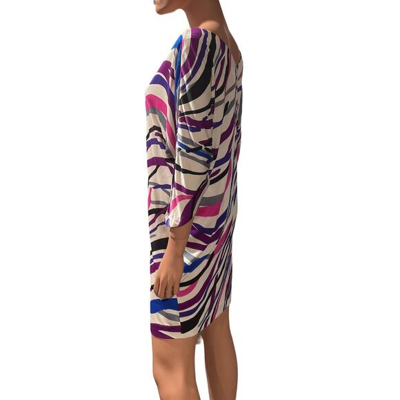 NWT Diane Von Furstenberg Clara Silk Jersey Mini Length Tunic Dress Size 2 - Picture 4 of 7